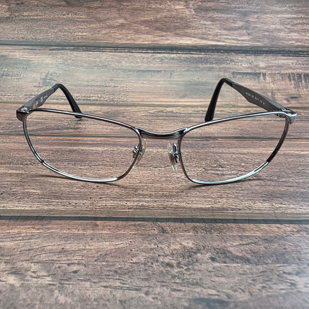 Ray-Ban RB 3534 004 Gunmetal Rectangular Metal Eyeglasses 59-17-135